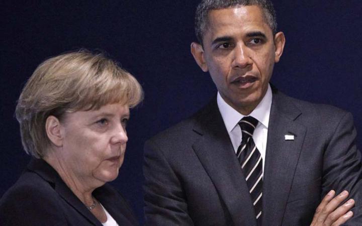 Ангела Меркель- Барак Обама
